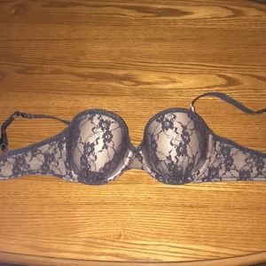 Lacy grey bra